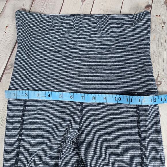 Calvin Klein Performance Navy Stripe Fold Over Leggings S - Picture 9 of 12